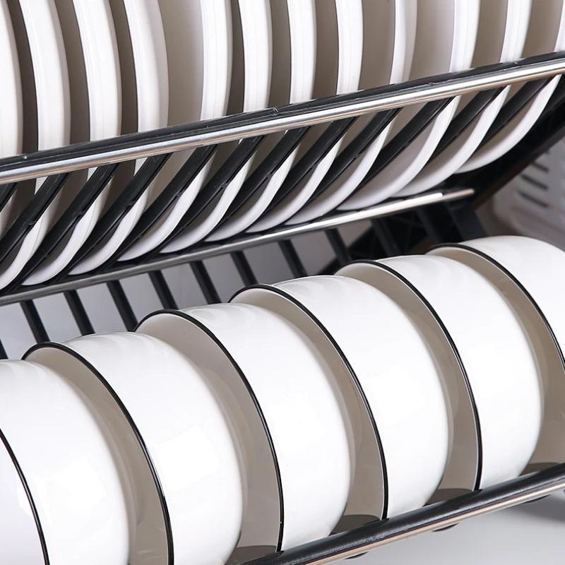 Dish Drainer Rack Sink Holder Tableware Drainboard Counter Shelf Multifunctional Drain Basket For Kitchen Resturants Organizer
