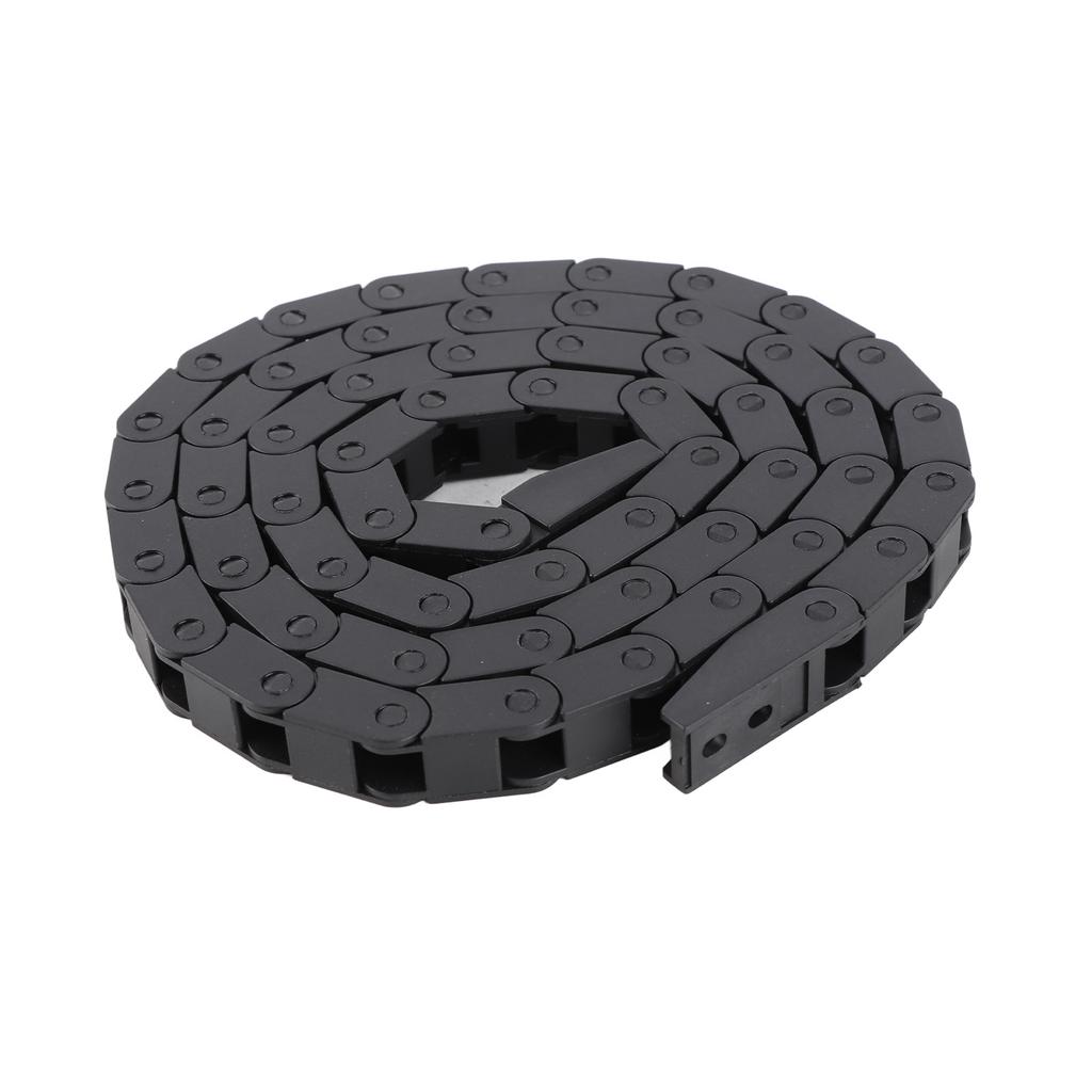 7 x 7 mm schwarze Energieschleppkette aus Nylon mit Brücke für 3D-Drucker, CNC-Werkzeugmaschine