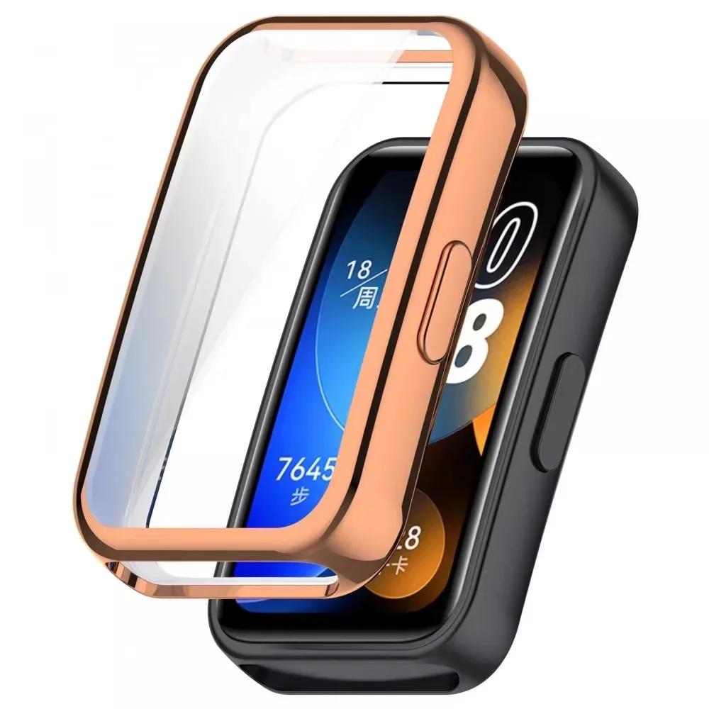 Soft TPU Case For Huawei Band 10 Accessories Bumper Smart Watch All-around Shell For Huawei Band 8 9 10 Screen Protector Cover