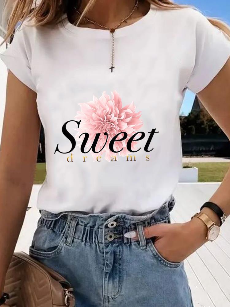 (Asian Size) style butterfly Clothing Graphic Tee Women's Top Print O-neck Fashion Female Casual T Short Sleeve T-shirts