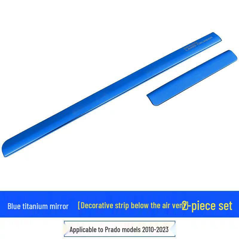 Front Air Vent Trim for Toyota Prado 10-23: Domineering Center Console Decor