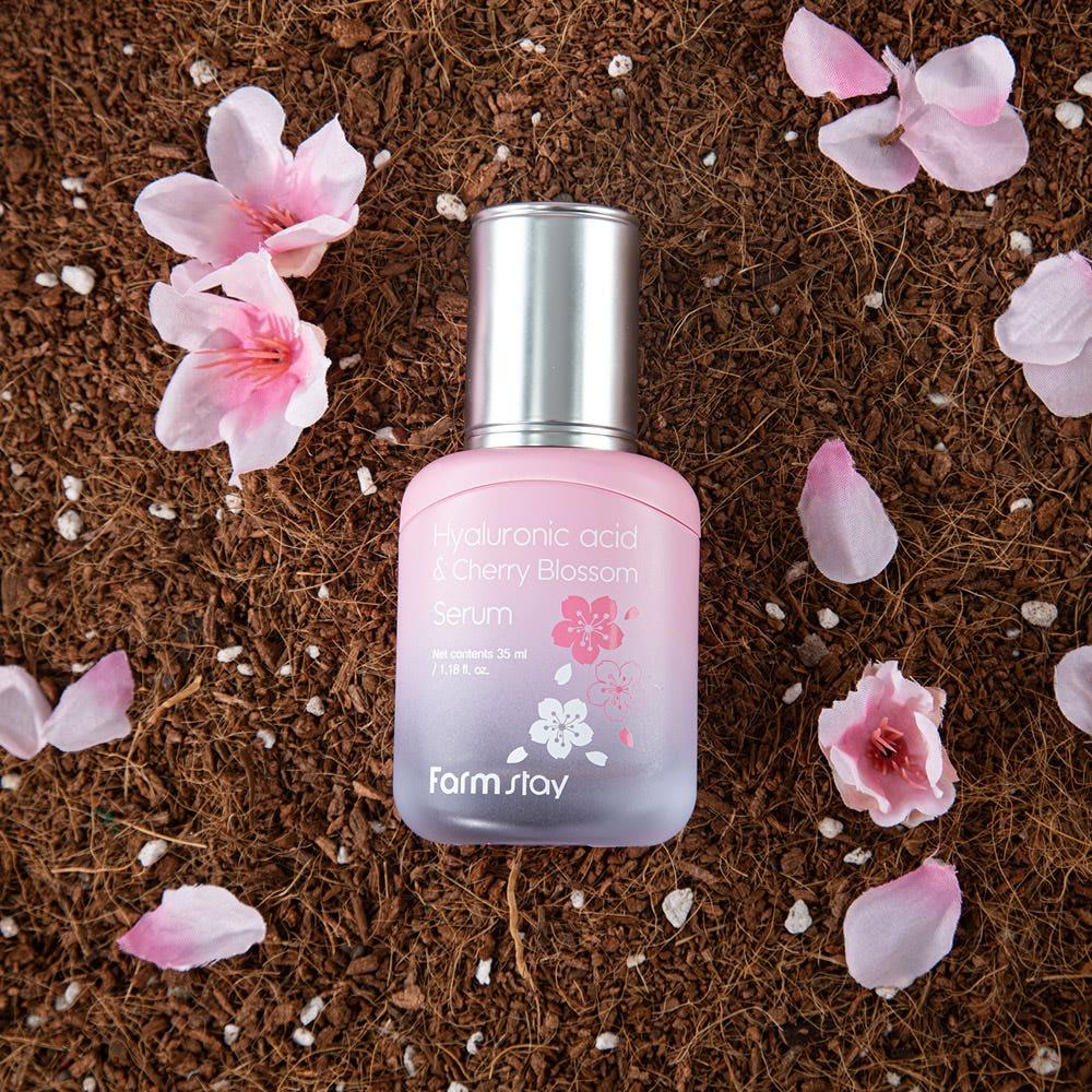 Farmstay Hyaluronic Acid & Cherry Blossom Serum Hydrating Brightening 35ml