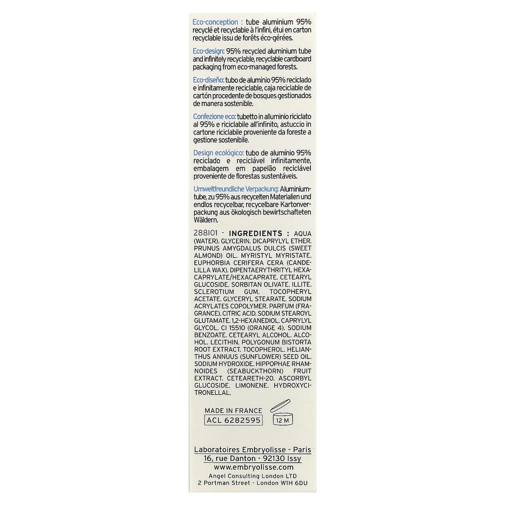Embryolisse Hydra-Cream Energizing, Normal To Dry Skin, 40ml (1.35fl Oz)