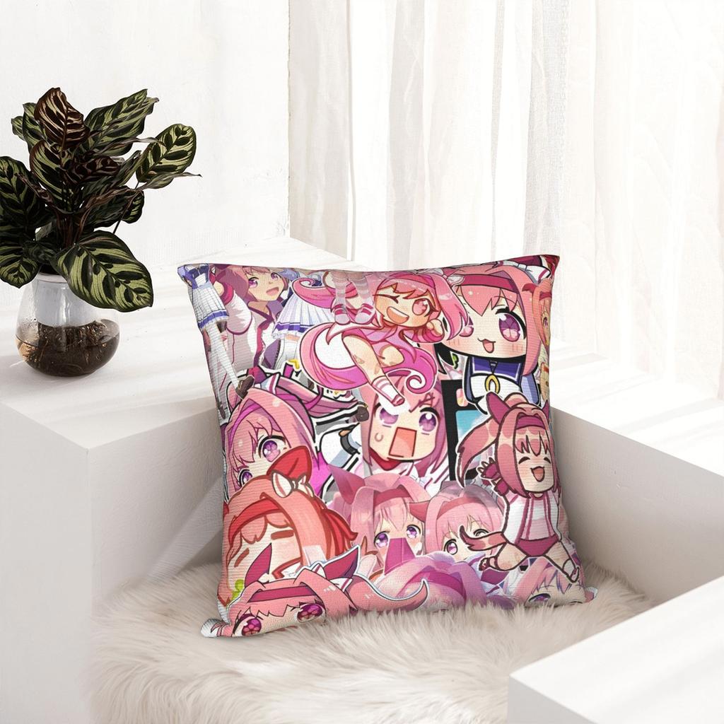 Umamusume Pretty Derby Haru Urara Pillowcase Printing Polyester Cushion Cover Decor Pillow Case Cover Seat Square