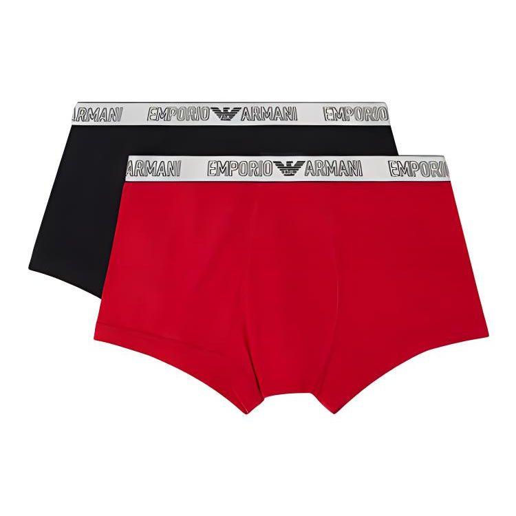 

Emporio Armani Solid Logo High-Waisted Boxer Briefs 2-Pack Men underwear 1112103F-59810-5720 M