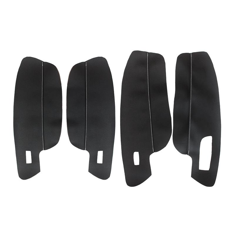 LHD Husă pentru cotieră din piele moale cu un singur fir pentru VW Golf 7 MK7 2014 2015 2016 2017 2018 4 buc. Decorație pentru panoul cotierei ușii mașinii