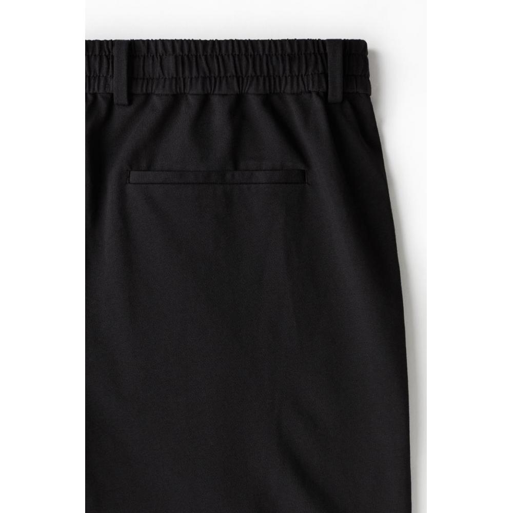 H M Relaxed Fit Jersey sHorts Black