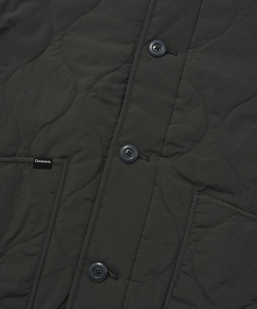 COVERNAT Kurze Steppjacke Anthrazit