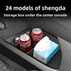 Custom Fit 2024 2025 Hyundai Santa Fe Cup Holder Storage Box Anti Slip Pad Car Interior Organizer Black Auto Accessories Tidying