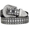 Womens Rhinestones Studded Belts Bling Diamond Cowgirl Belt for Jeans | Bling Cowboy Waist Belt for Dresses Fit for 27"-39", Rhinestone and Western