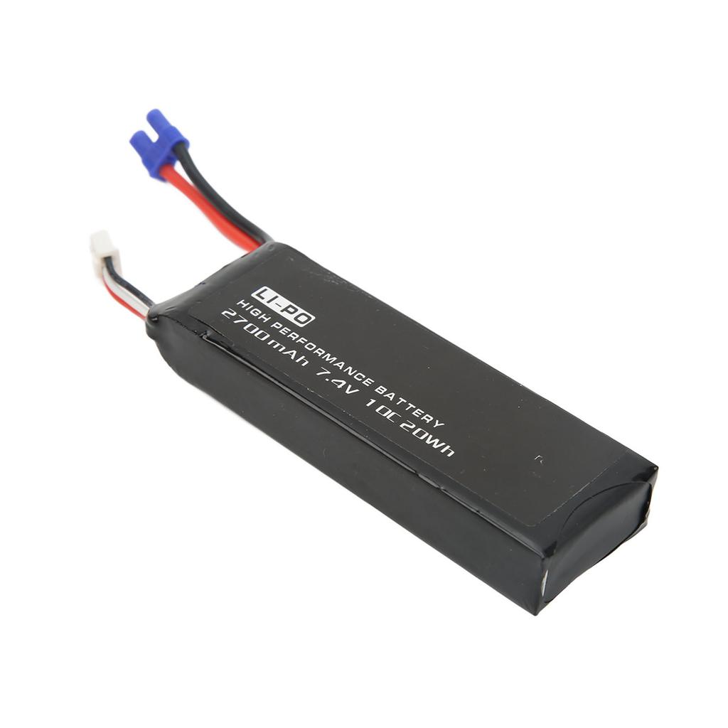 7.4V Lipo Battery Black 10C 2700mAh Female EC2 Plug Stable Accurate RC Drone Lipo Battery for
