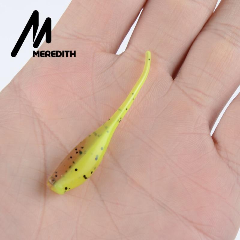 MEREDITH Fishing Lures 50pcs 5cm 1g  STINGER SHAD SOFT BAIT SOFT PLASTIC LURES PREDATOR PIKE JXSQ01-05