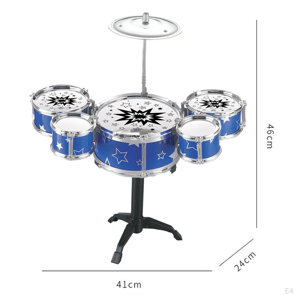 Kind Jazz Drum Set Mini Pädagogisches Musik Aufklärung Spielset Instrument Tragbare