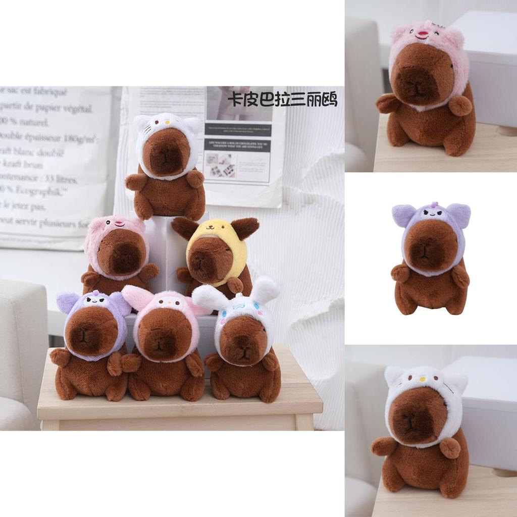 Charming Capybara Keychain Plush Toy Unique Water Capybara Doll With Premium Material