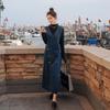 2025 French Design Sleeveless Denim Long Dress: Age-Reducing Campanula Overalls for Women