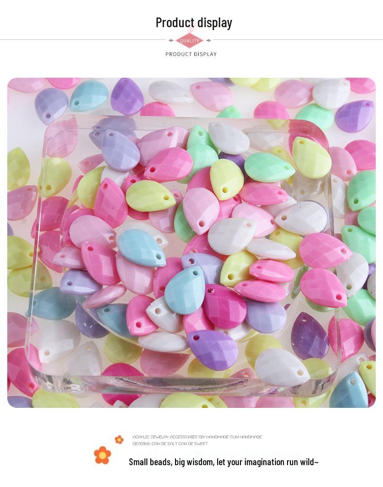 Spring Flower Buttons: Mixed Color Plastic Beads for DIY Jewelry and Clothing Accessories