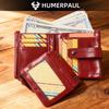 Humerpaul 100% Genuine Leather Men Wallet Coin Purse Small Card Holder PORTFOLIO Portomonee Male Walet Pocket Coffee Money