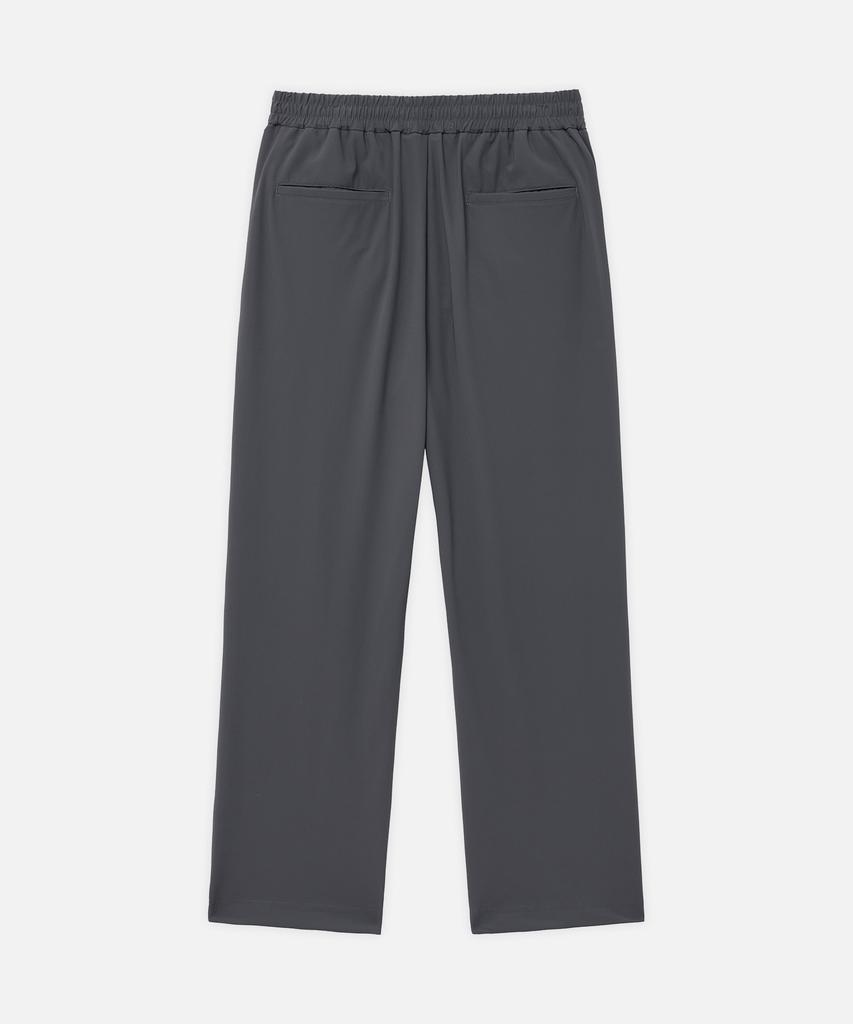 DRAW FIT [Fashion Planet X Drawfit] Cooling Relaxed Tapered Elastic Waist Pants [D.Grey]