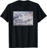 Hokusai A Thousand Views of the Sea Japanese Art Print Cotton Graphic Tee Casual Loose TShirt for Men