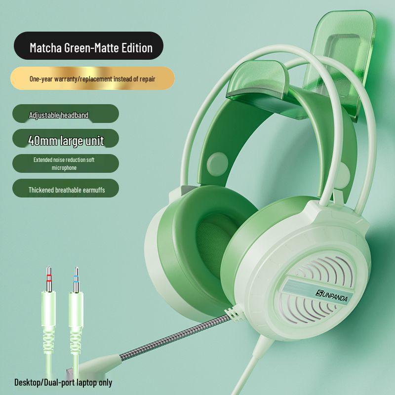 Wired USB Gaming Headset with Microphone for PC and Laptop