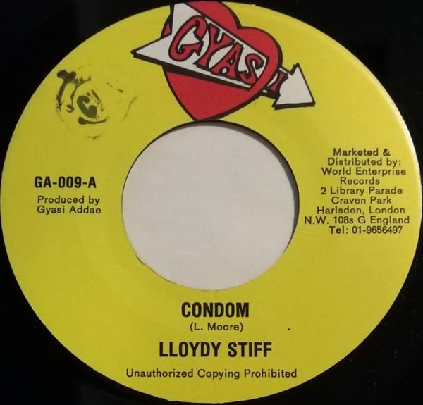 7inch Record LLOYDY STIFF - Condom GA009 Gyasi 1987 US Reggae, Ska & Dub Used