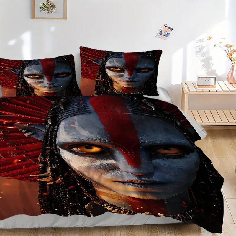 Avatar Frontiers Pandora Ensemble de literie 3 pièces Housse de couette avec 2 taies d'oreiller Cadeau d'anniversaire pour la maison