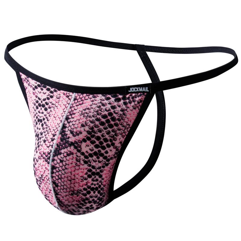 Thong JOCKMAIL One Size Specification Fashion Leopard Print Sexy Low Waisted Men's G-string Underwear Everyday Casual Sport T-back Club Underpants