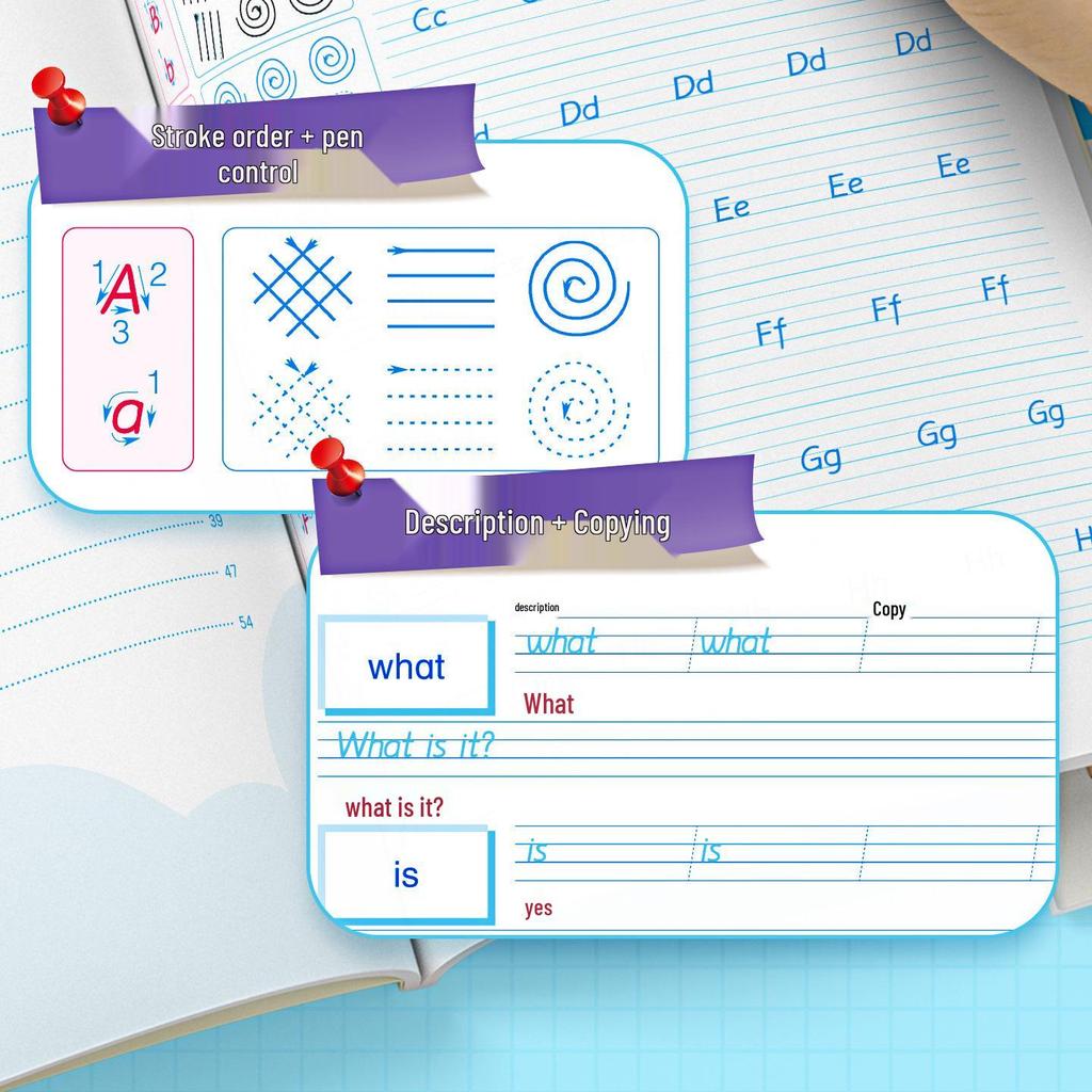 2026 New Edition English Handwriting Copybook for Grades 3-6, Semesters 1 & 2