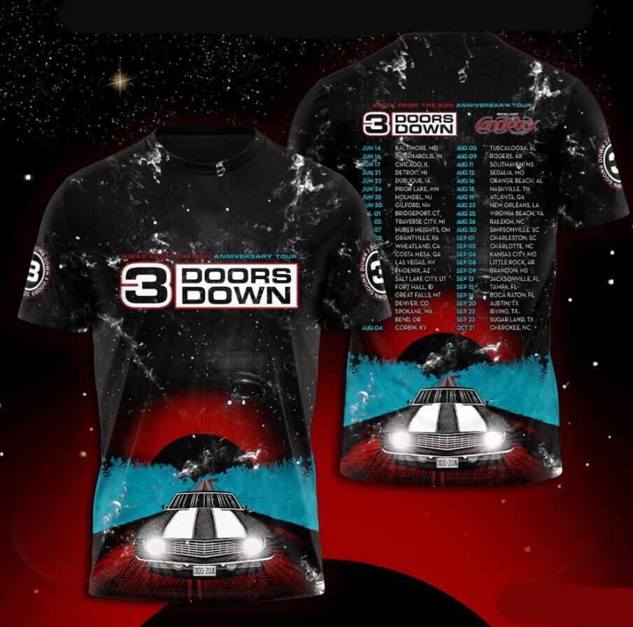 New 3 Doors Down Shirt Rock Music T-Shirt All Over Print 3D Shirt Li1747