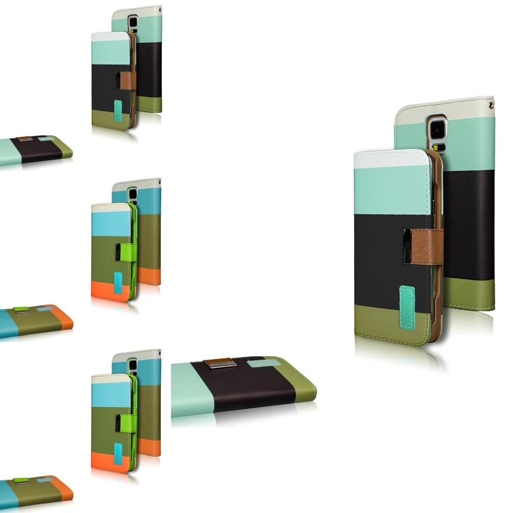 Samsung Foldable Wallet Phone Cover With Card Holder And Kickstand For Travel And Daily