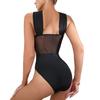 Neue Sexy Frauen Trainer Bodys Hohl Kreuz Neckholder Tank Korsett Mesh Rohr Top Push Up Bustier Tangas Weibliche Schwarz dessous