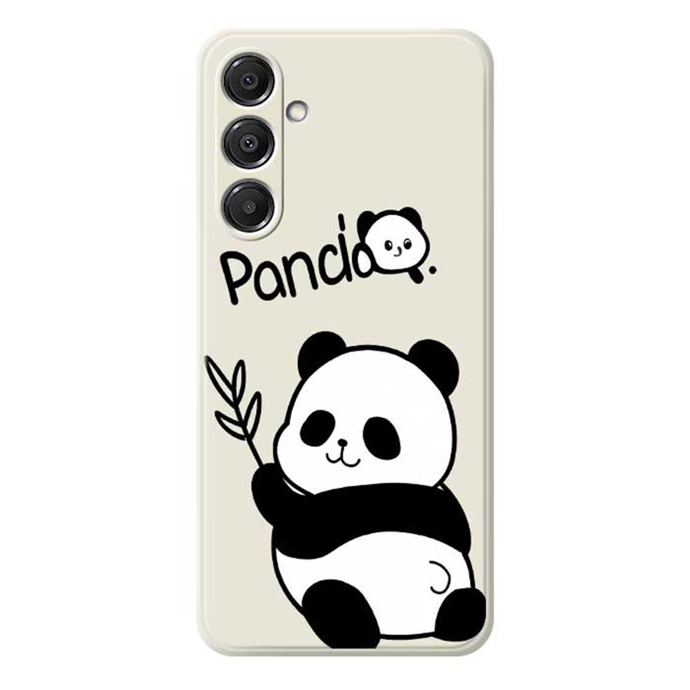 For Samsung Galaxy A16 5G/4G Case Panda Pattern Printing Straight Edge TPU Phone Back Cover