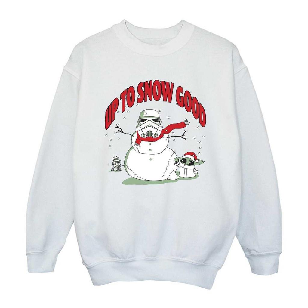 Star Wars The Mandalorian Girls Up To Snow Good Sweatshirt