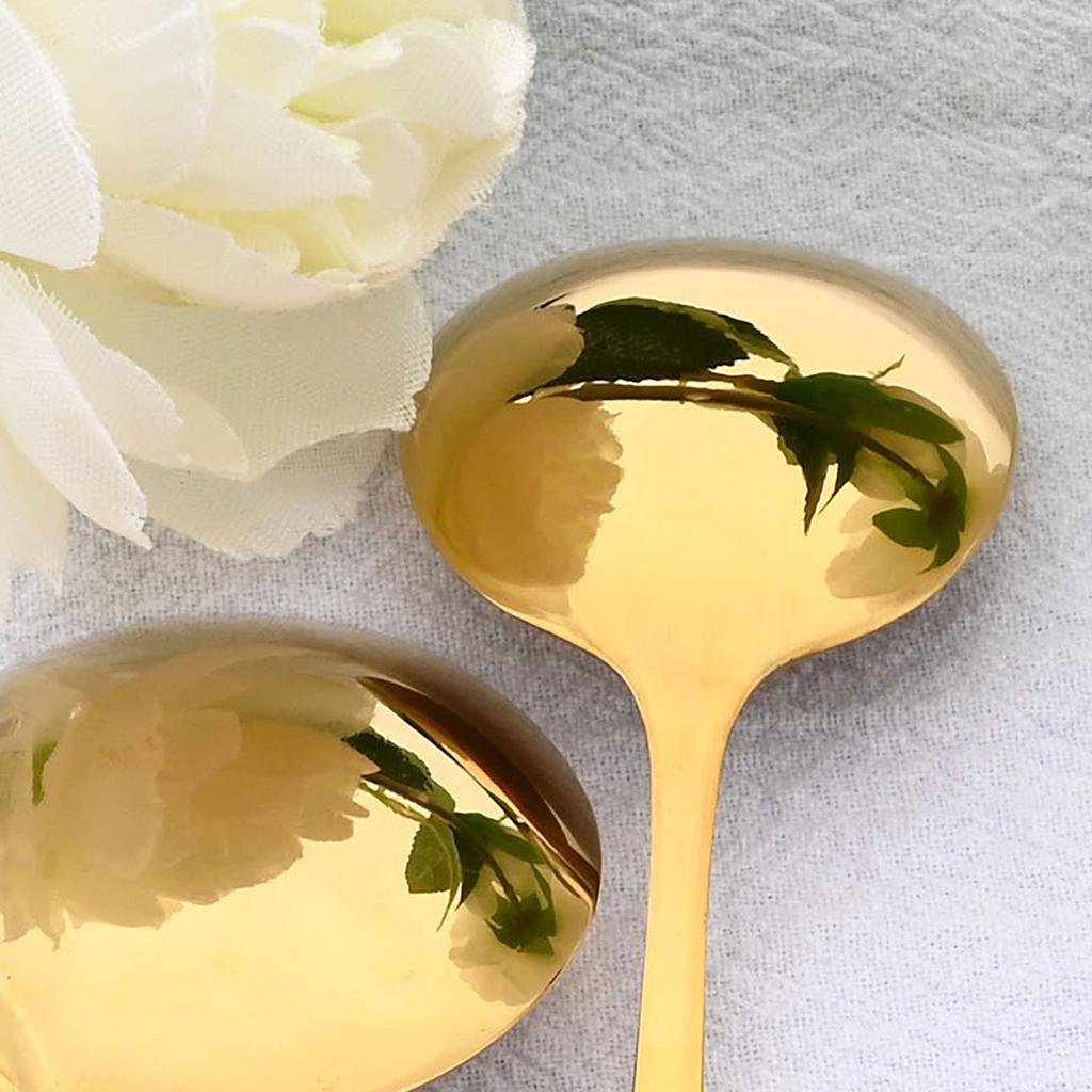 Jankng Gold 24Pcs Western Dinnerware Stainless Steel Daily Cutlery Set Knife Fork Coffee Spoon Tableware Set With Storage Rack