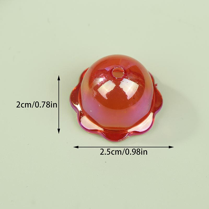 Glitter Wind Bell Spacer Jellyfish Beads Bracelet Diy Decoration Phone Chain Jewelry Making Accessories Handmade Charms