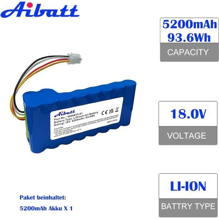 Batterie De Remplacement - GENERIC - Husqvarna Automower - 5200mAh - 18V - Lithium-Ion