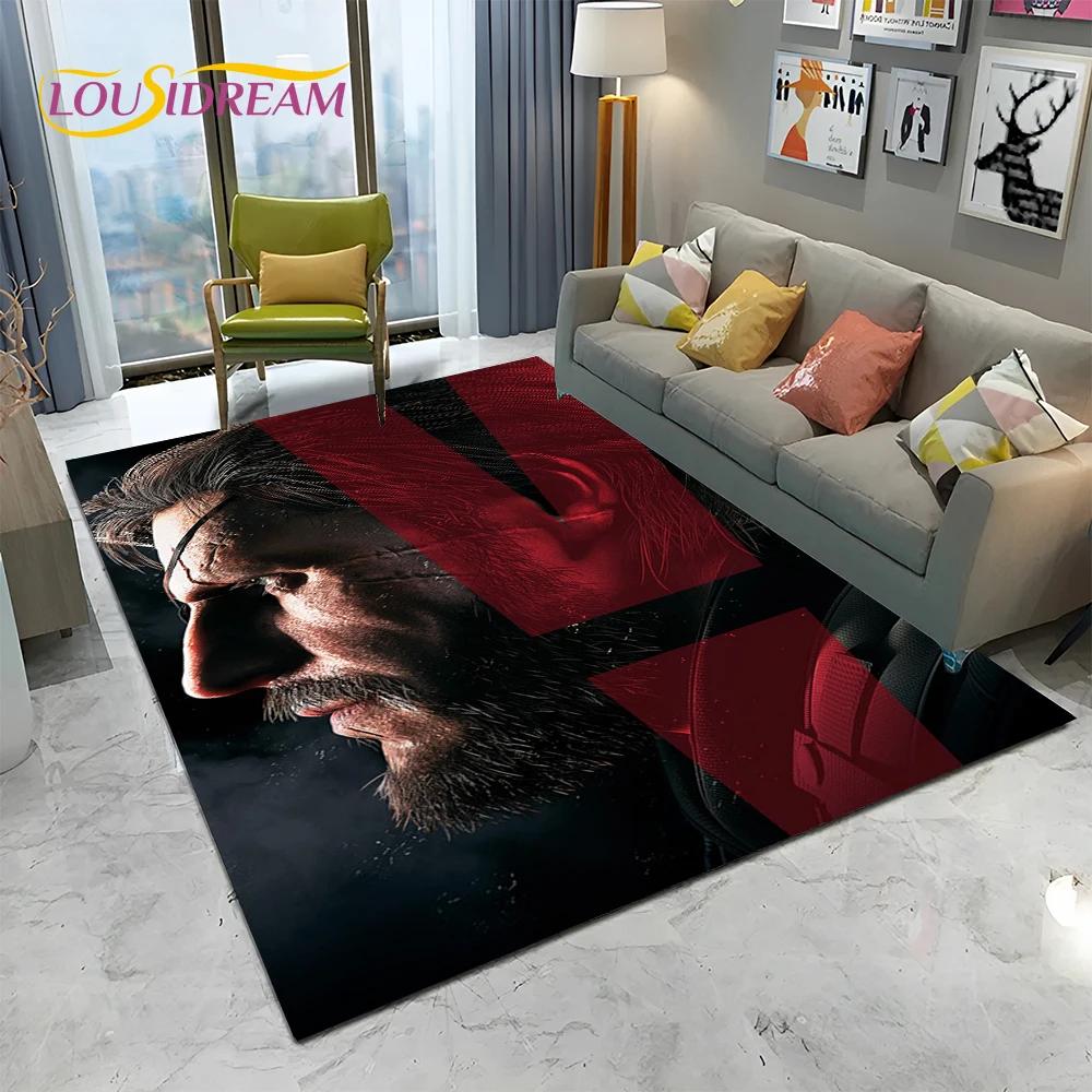 3D Game Metal Gear Solid Cartoon HD Carpet Rug for Home Living Room Bedroom Sofa Doormat Decor,kids Area Rug Non-slip Floor Mat