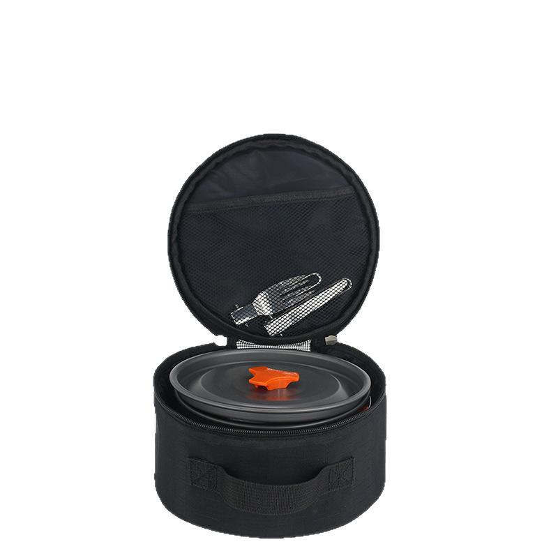Portable Camping Cookware Set with Tableware Storage Bag
