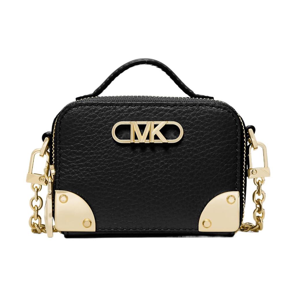 MICHAEL KORS Cow Leather Box Bag, Shoulder Bag, Crossbody Bag Mini Women's Black 32F3G9EC0L-001
