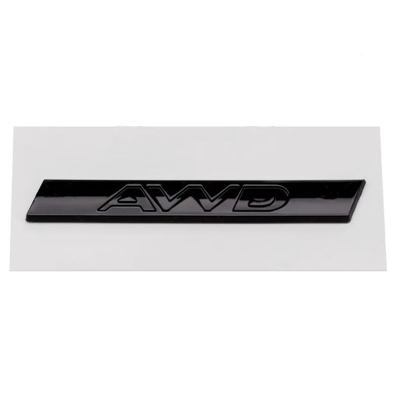 3D ABS Silver Black AWD Logo Emblem Car Rear Trunk Badge Decal For Jaguar XE XJL F-PACE AWD Sticker Auto Styling AccessoriesSS9