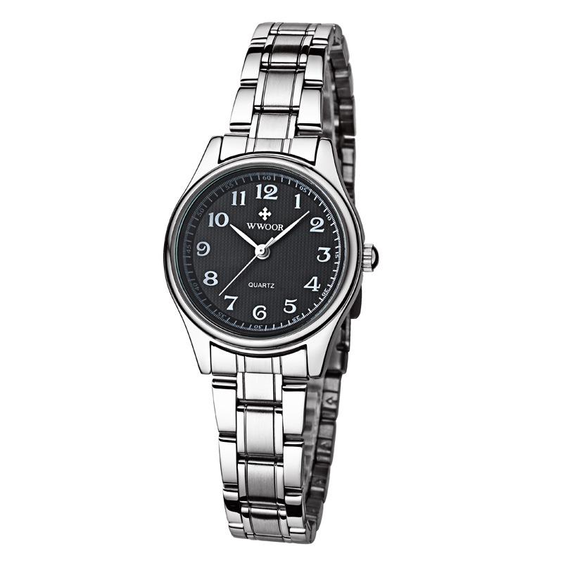 Genuine Brand Retro Women's Love Watch with Large Number Steel Band