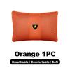 1pcs Car Leather Headrest Seat Lumbar Pillow Auto Accessories For Lamborghini LP570 LP610 Urus LP700 LP770 Gallardo Aventador byu2