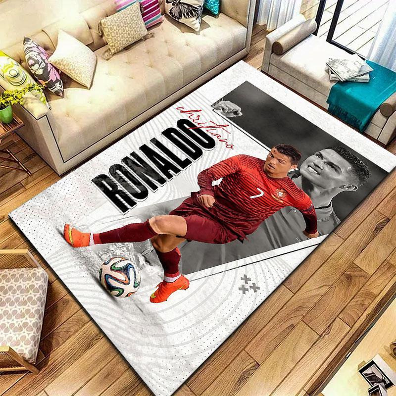 Cristiano Ronaldo Carpet Rug for Living Room Bedroom Home Sofa Decoration,Kids play Non-slip Floor Mat