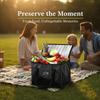 Large Insulated Thermal Tote Bag Zipper Cooler Storage Tote Bag For Food Delivery Camping Foil Lined Multi-Size