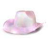 Cowgirl Hats Led Women Bachelorette Party Birthday Party Hats For Adults Cowgirl Holographic Party Disco Dress Up