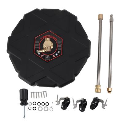 13in Pressure Surface Cleaner 2500PSI 1/4inch Quick Plug with Wheels Extension Rod Pressure Surface