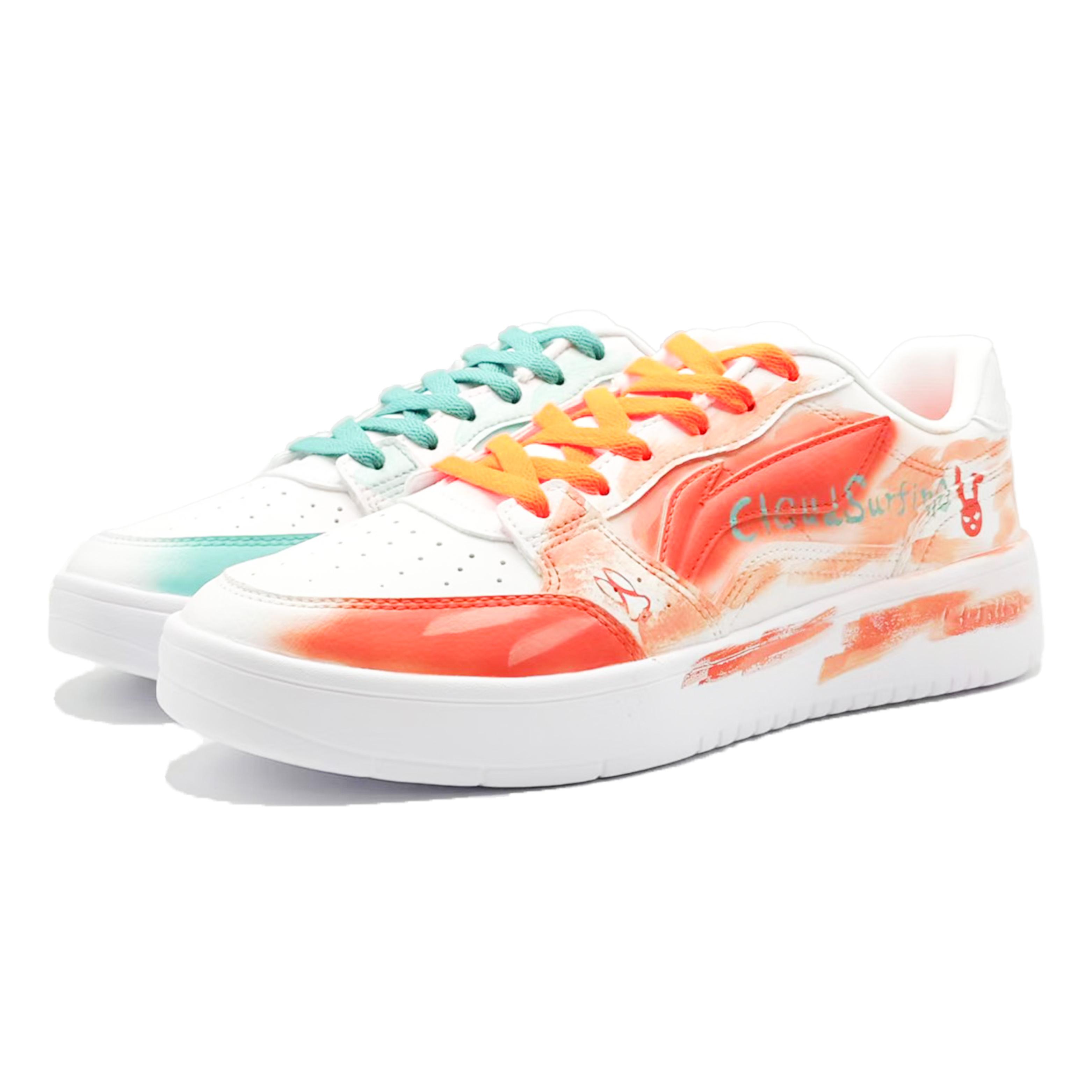 Li Ning Sycee Skateboard Shoes Men s Low top Orange/Blue AGCT339-6(Team-1083) 42