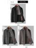 Men's Double-Faced Wool Jacket with Detachable Duck Down Liner and Turn-Down Collar