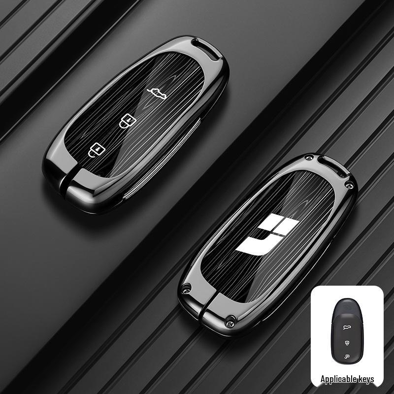 Premium Metal Shell Key Case for Ideal L9/L8/L7MAX - Car-Specific Protection with Buckle