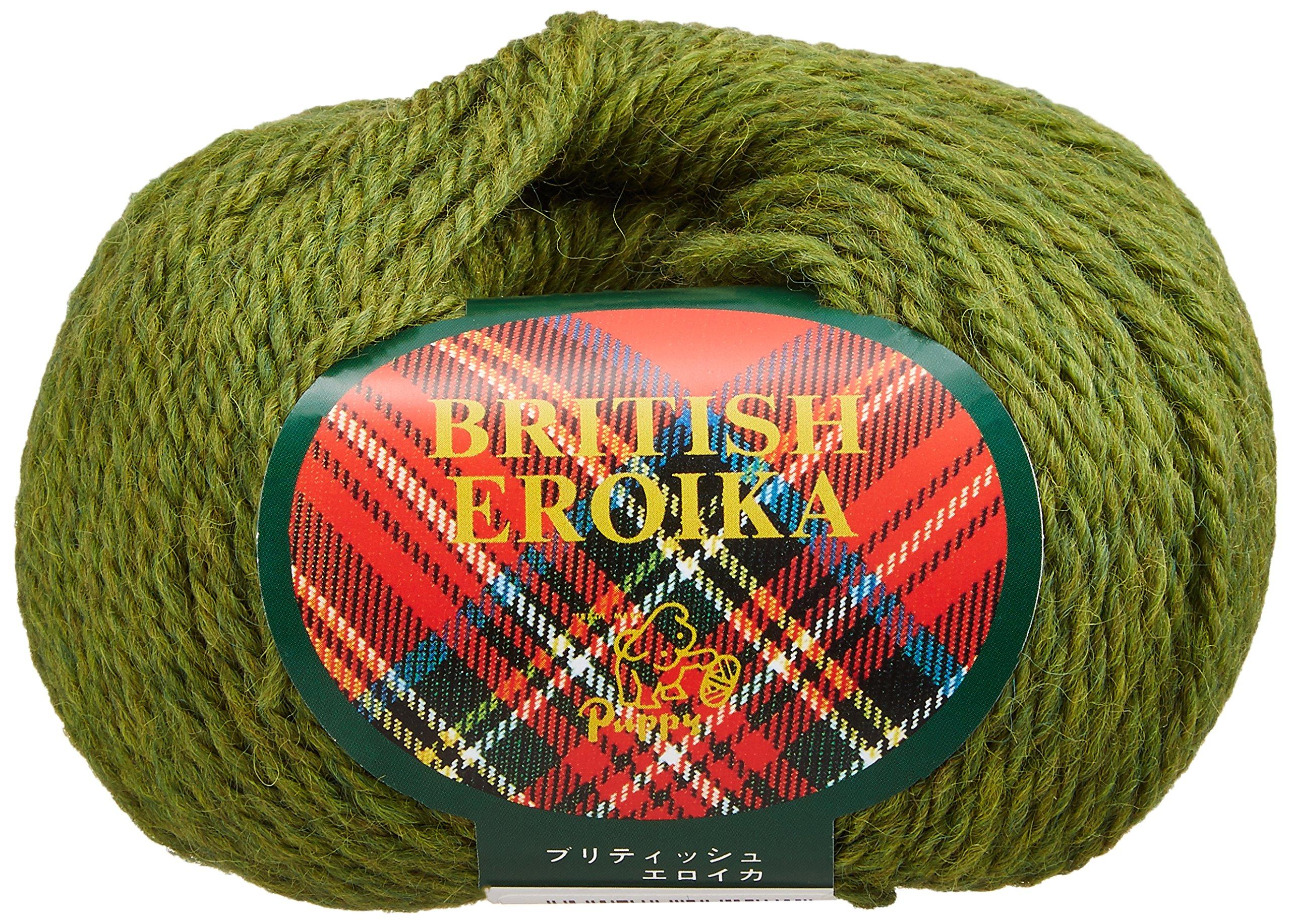 

Puppy British Eroica Extra Pack of 10000032 Yarn, Thick, Col. 197, Yellow-Green, 50g, Approx. 83m, 5,